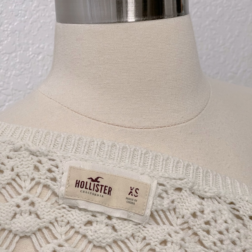 Hollister California Women’s Knit Cardigan Sweater Top Size XS Cream in Color - Picture 6 of 6